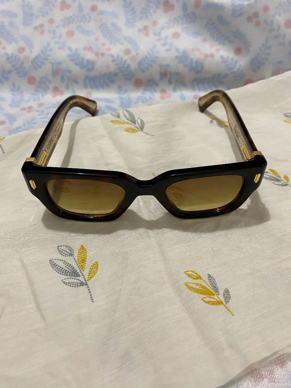 AMIRI Square-Frame Sunglasses with Brown Gradient Lenses